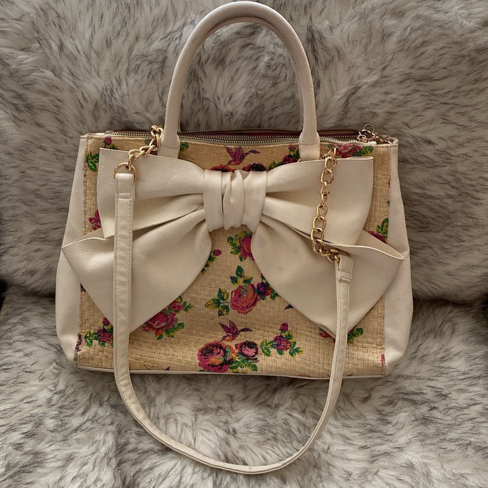 BETSEY JOHNSON tote bow purse
